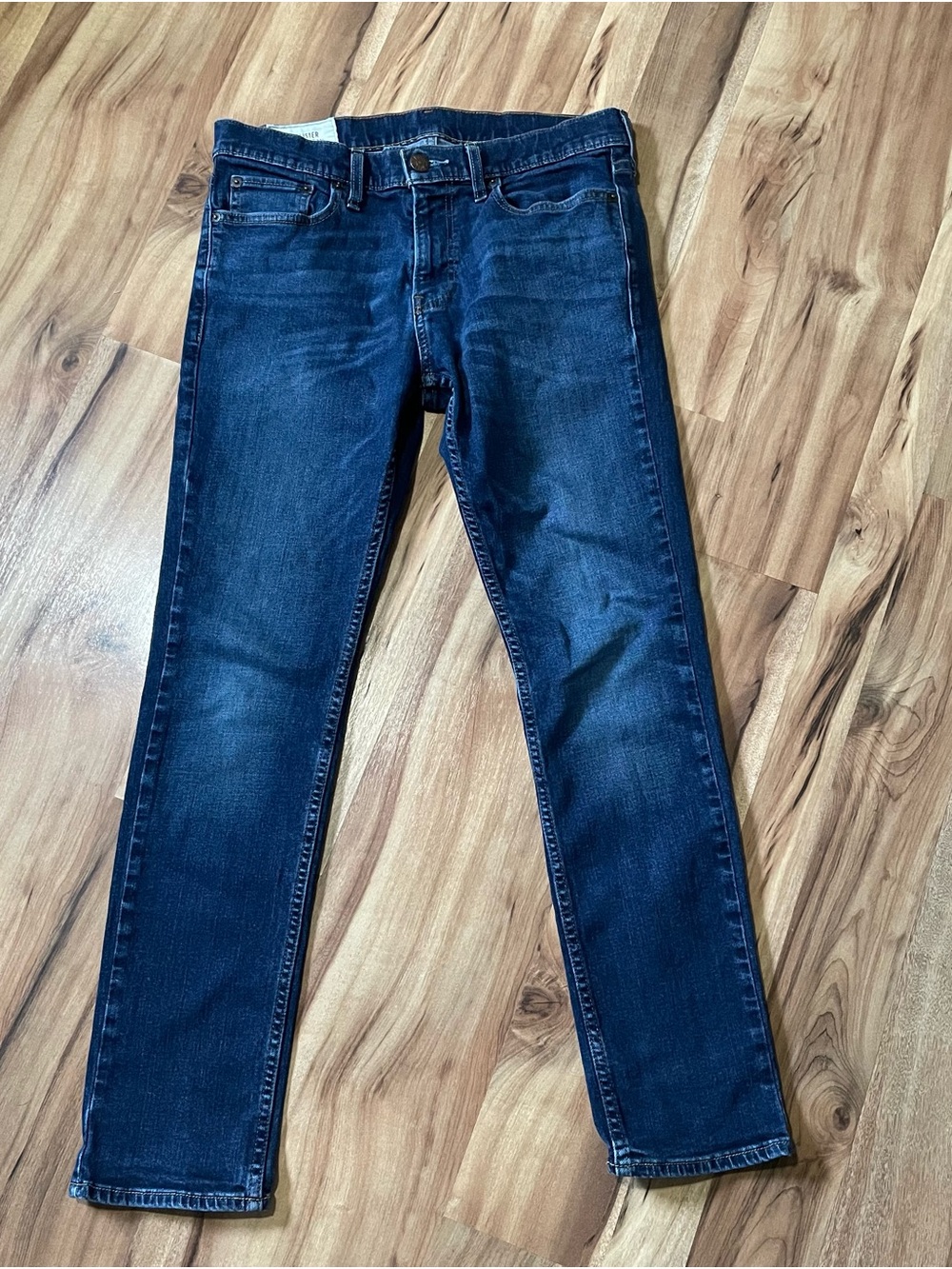 Hollister Skinny Jeans 32x30 Dark Wash Blue Denim